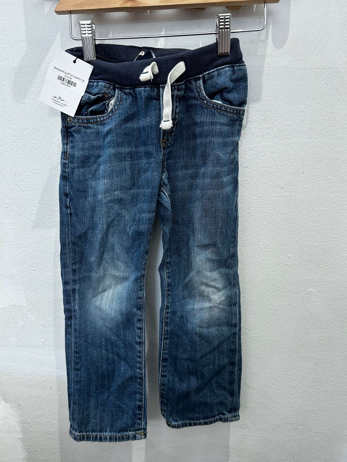 Relaxed pull-on jeans 5y