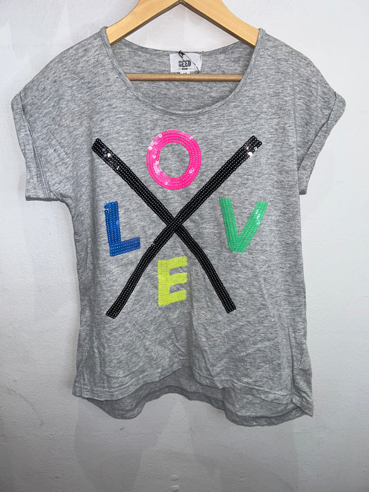 Love sequin tee 10y