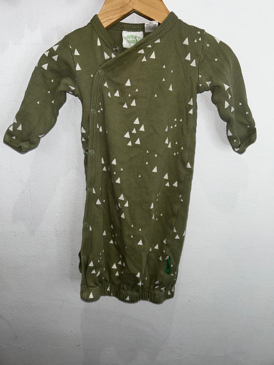 Parade green sleeper gown 0-6m