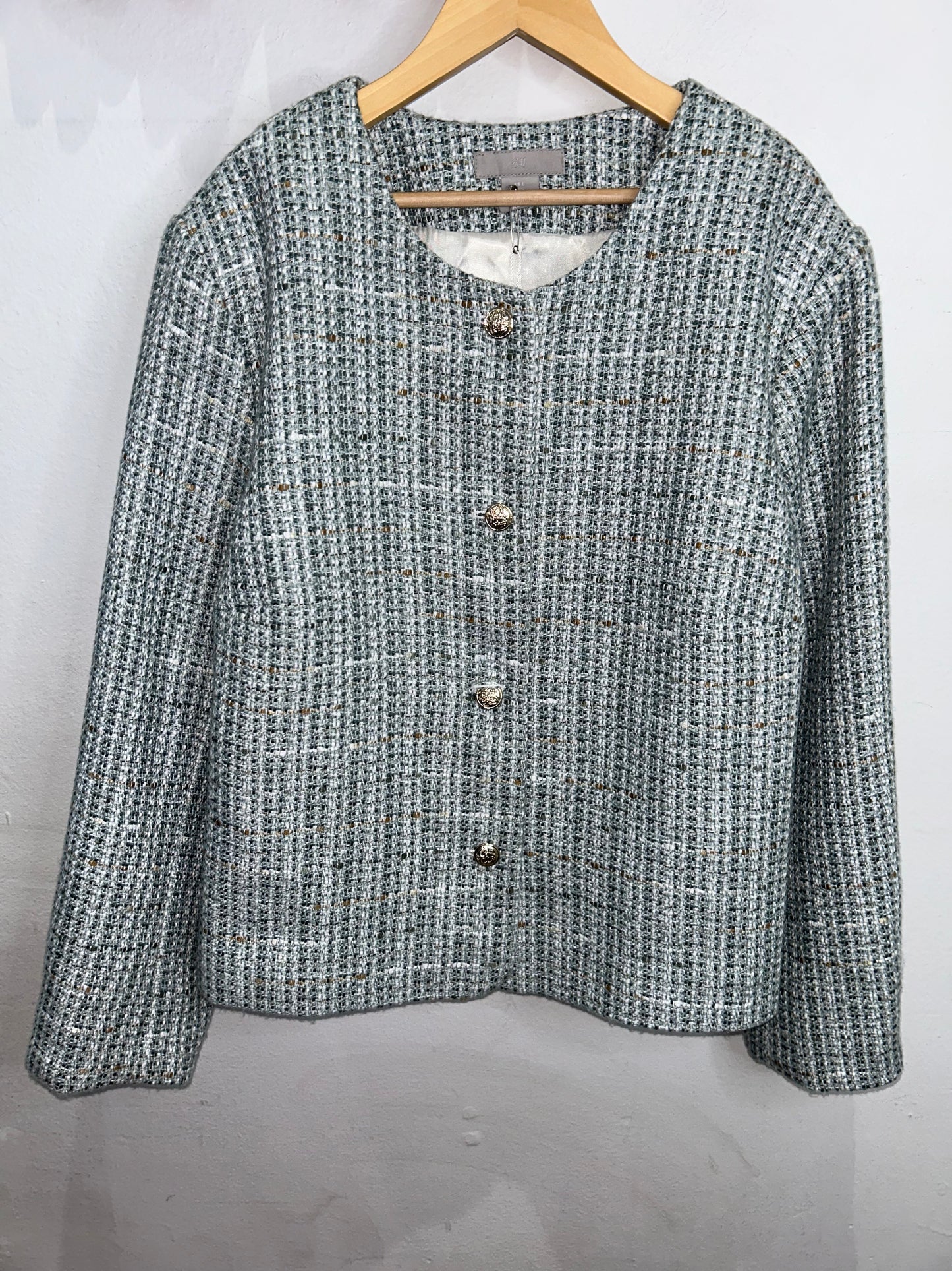 Green tweed blazer adult Large