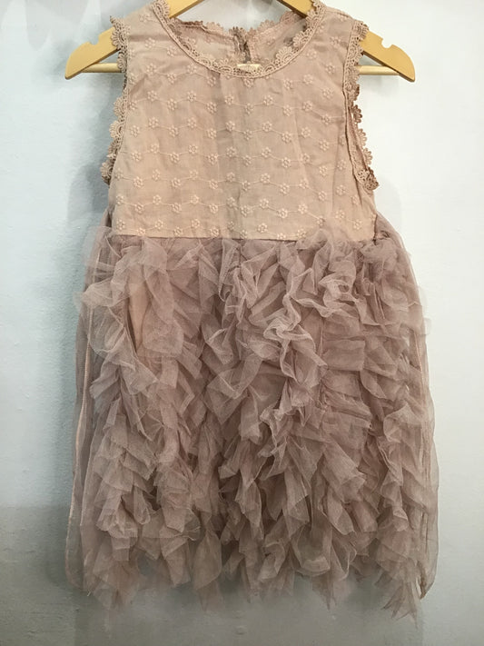 Dresss beige tulle 5y