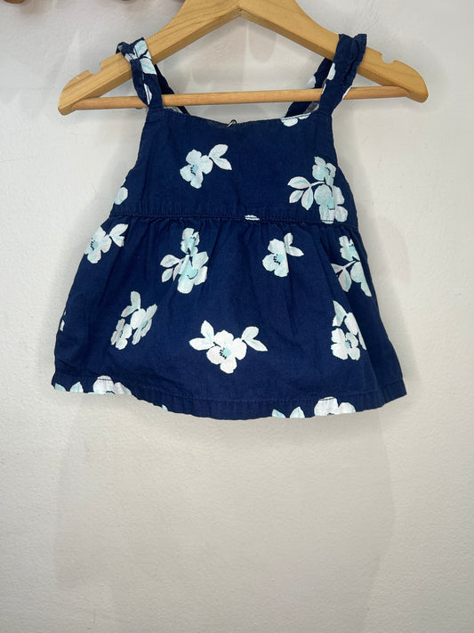 Blue flowers tanktop 12-18m