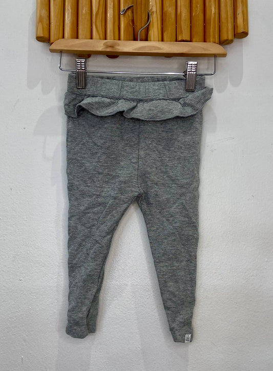 Frilly waist grey pants 2-3y