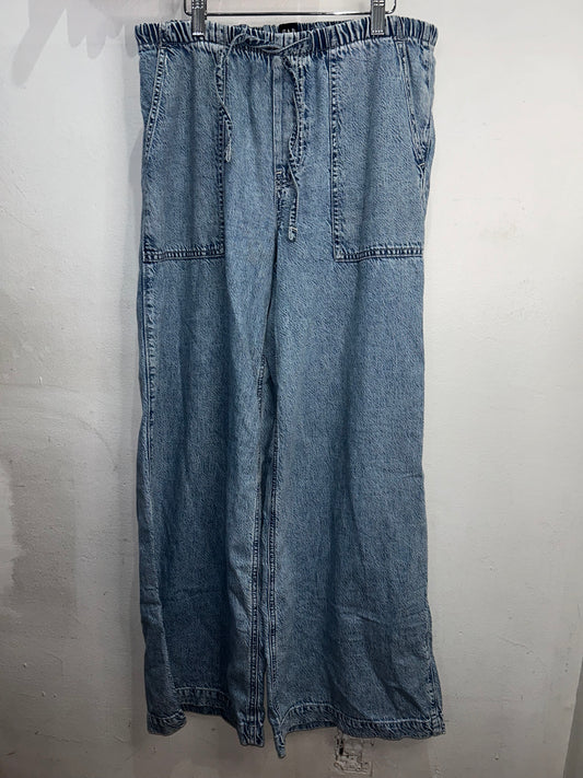 Drawstring wide leg jeans - adult M