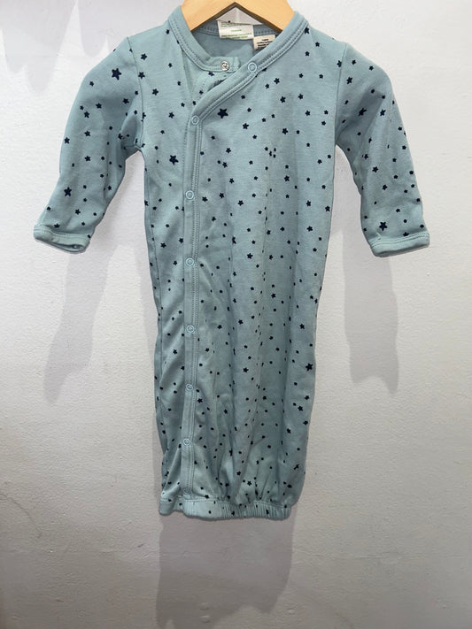 Parade Organics light blue stars sleeper 0-3m