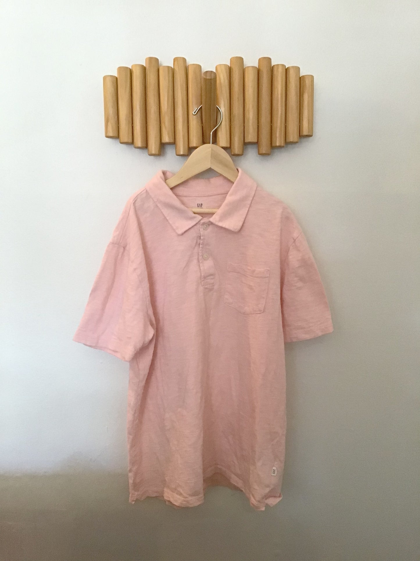 Pink cotton polo 14-16y