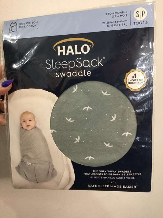 Halo sleepsack swaddle 3-6m NEW