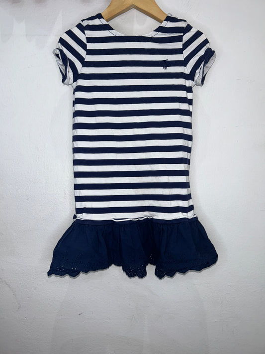 Drop waist striped dress 4y