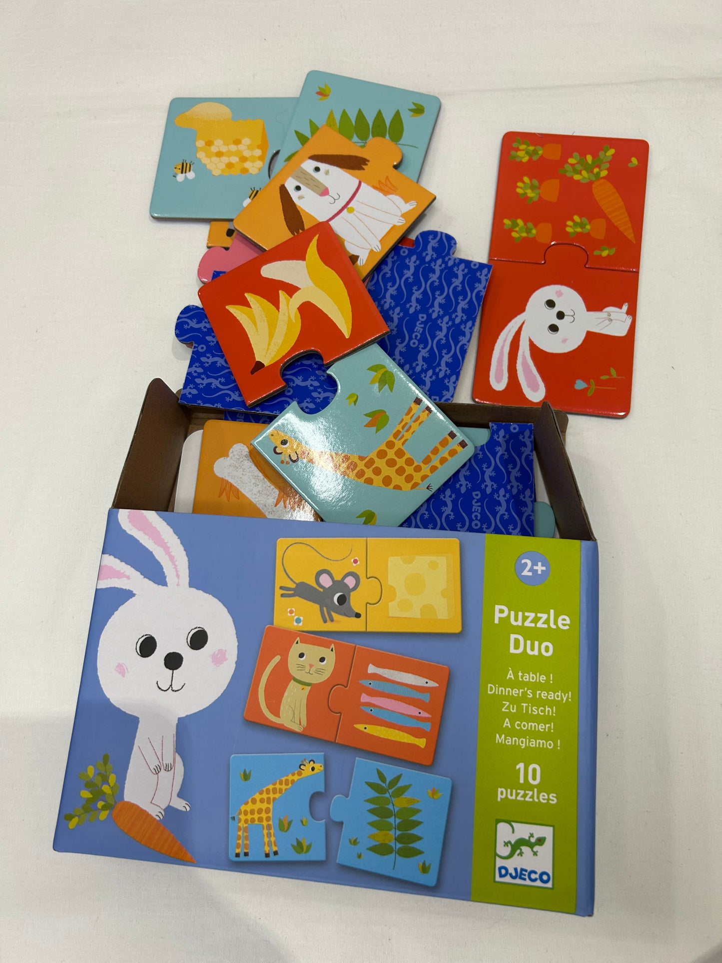 Djeco puzzle duo - 10 puzzles animals