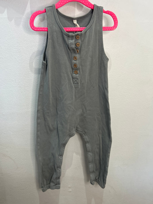 Quincy Mae grey romper 2-3y