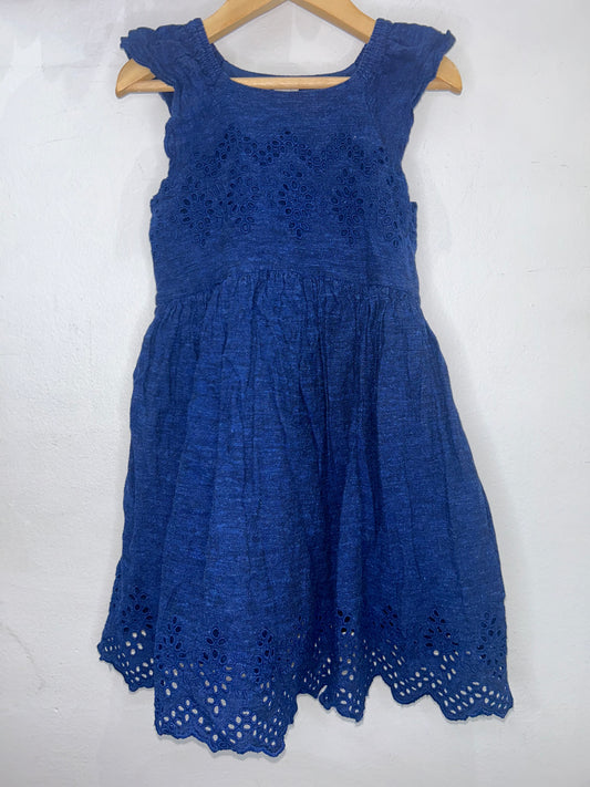 Dark eyelet dress 5y