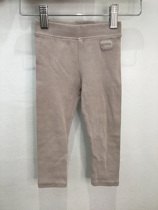 Beige ribbed pants 2y