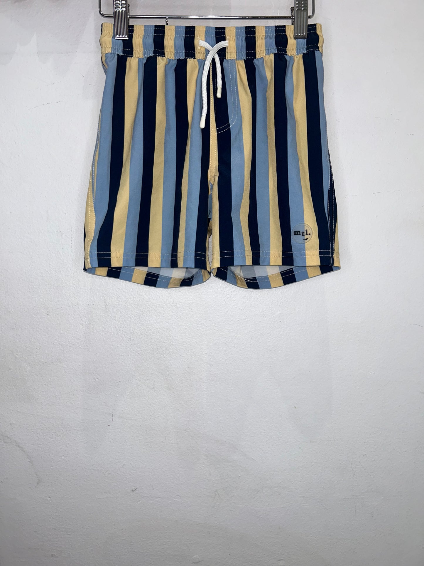 Brown and yellow stripes swimshorts 7y