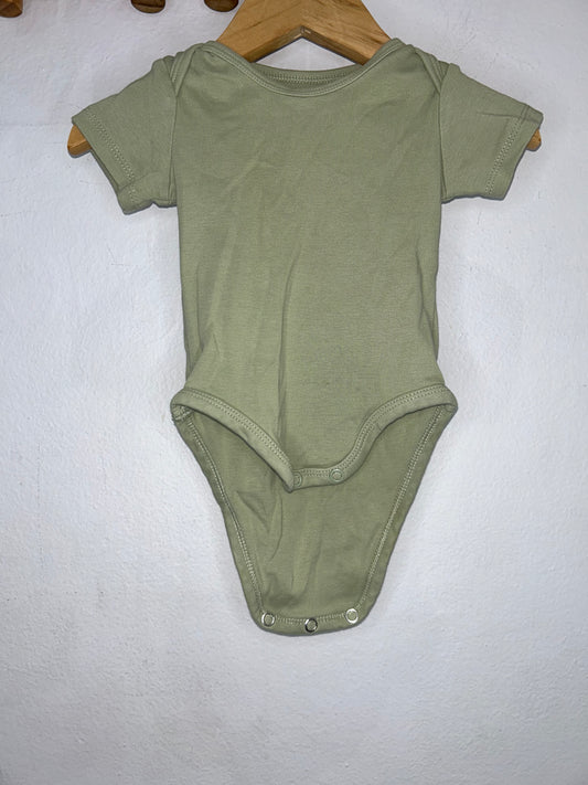 Light olive onesie 2-4m