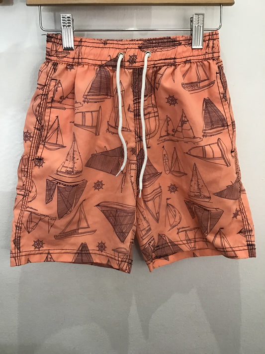 Boats peach swim shorts 7-8y