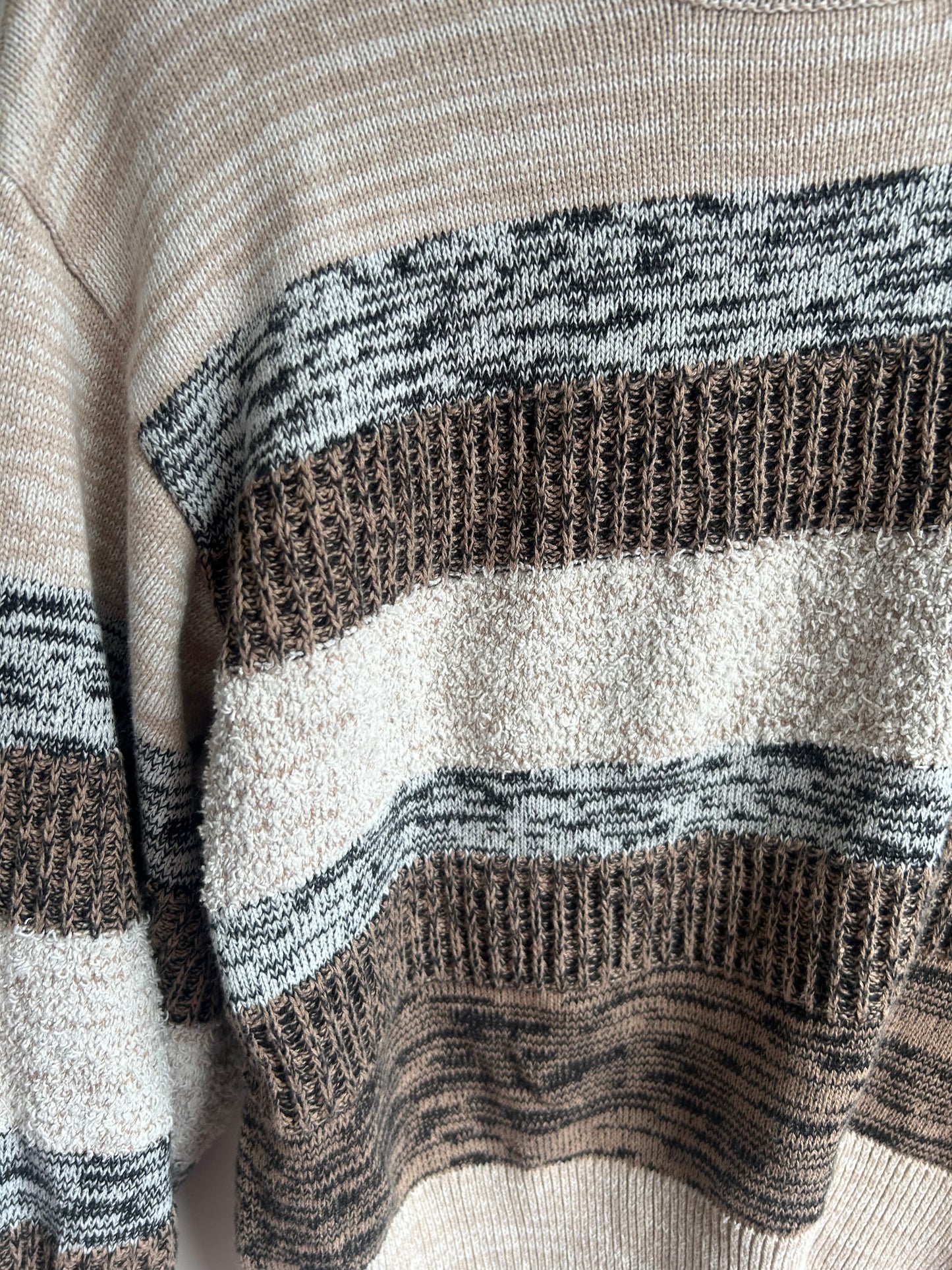 Brown textured sweater S/M
