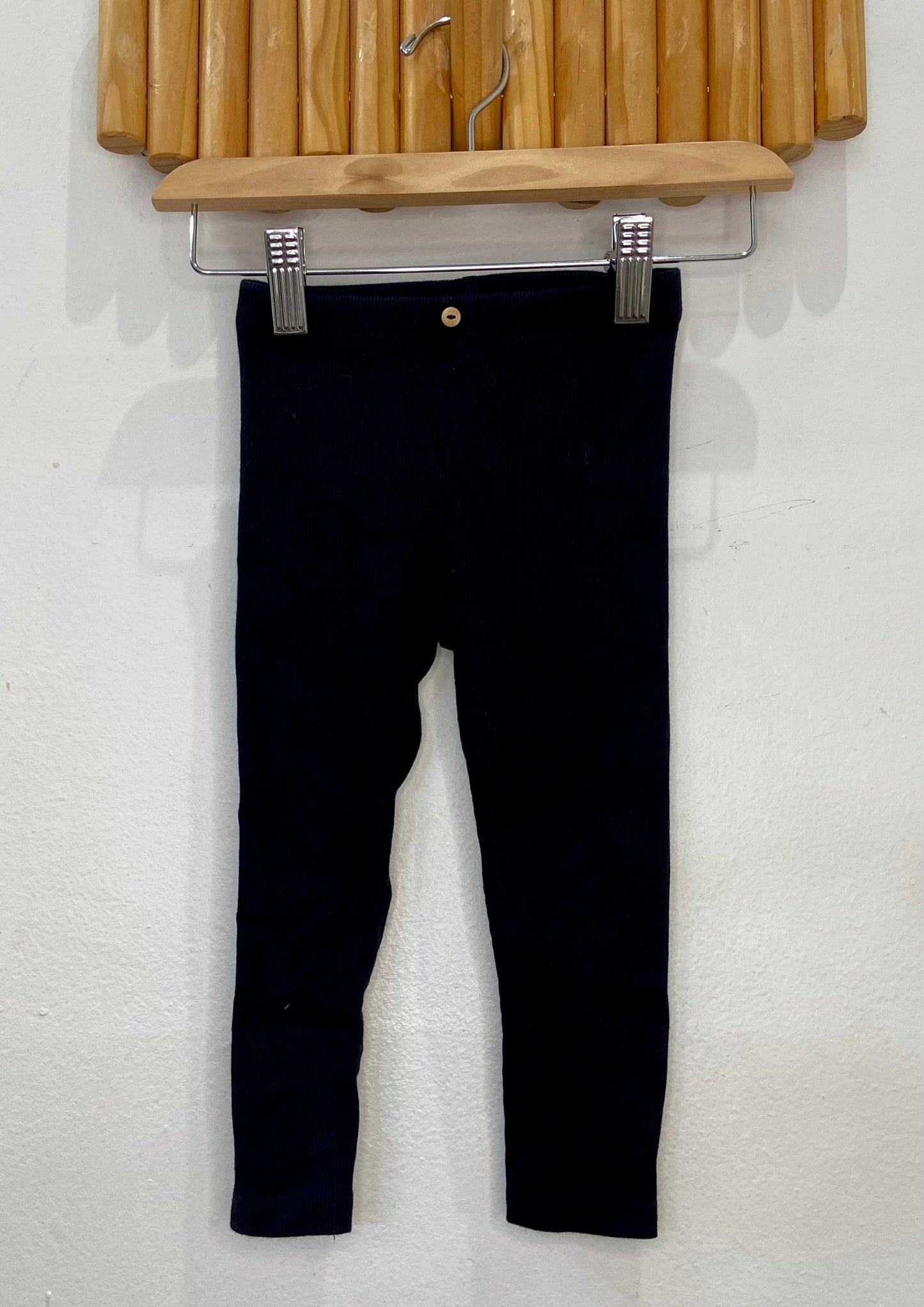 Black ribbed pants 18-24m