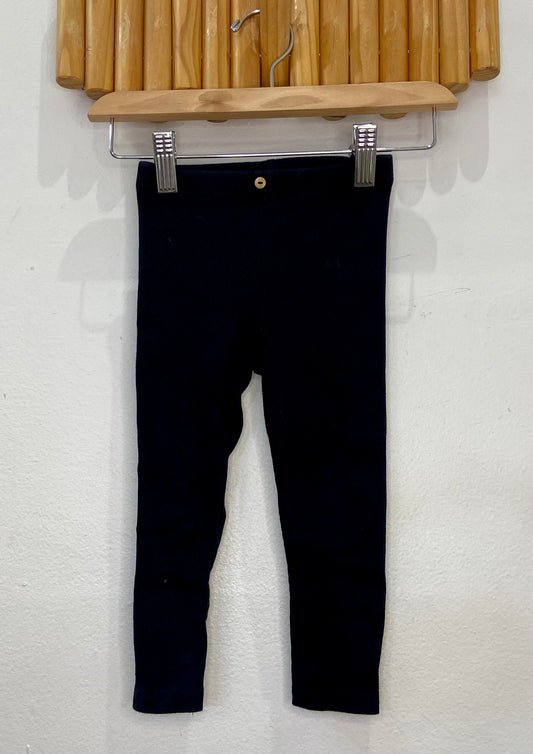 Black ribbed pants 18-24m