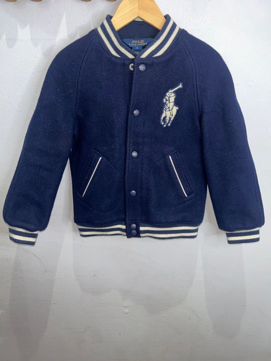 Navy polo bomber 6y