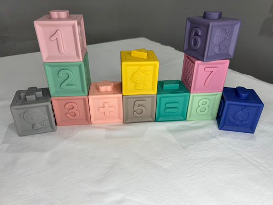 Shapes rubber blocks set