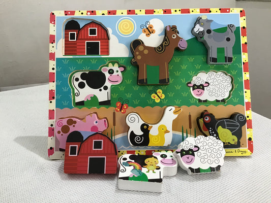 Melissa & Doug barnyard wooden puzzle