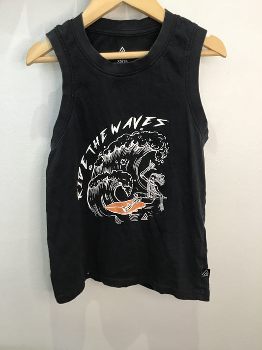 Tanktop skeleton surfing 4-5y