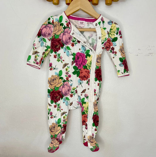 Ted Baker floral sleeper 3-6m