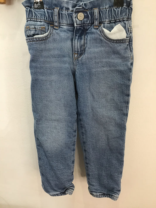 Fleece lined stretchy mom jeans 3y