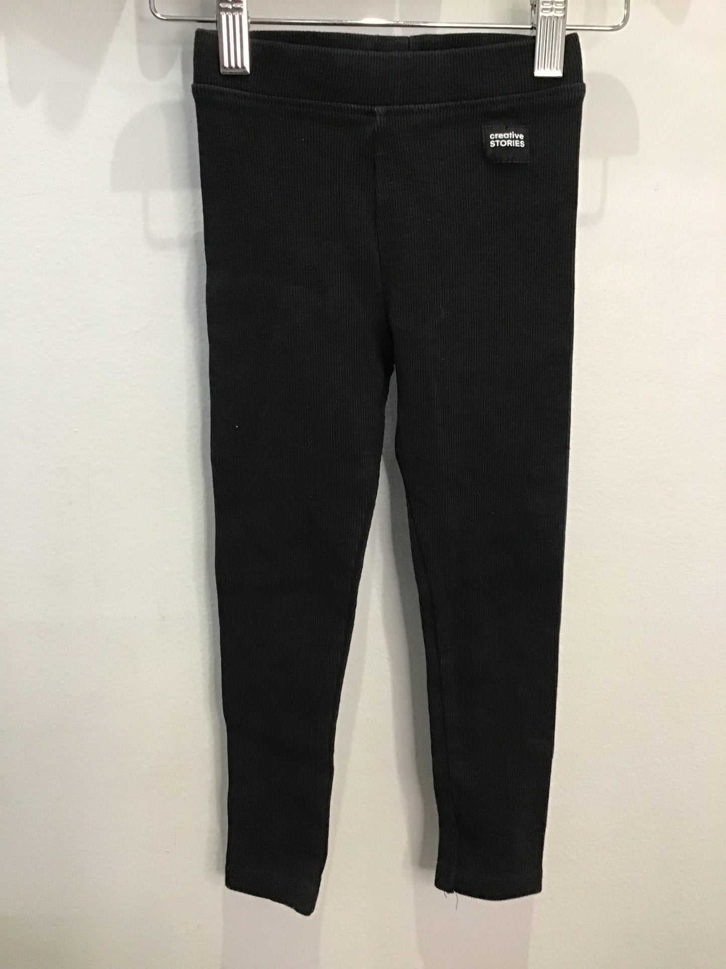 Stretchy black jeggings 7y