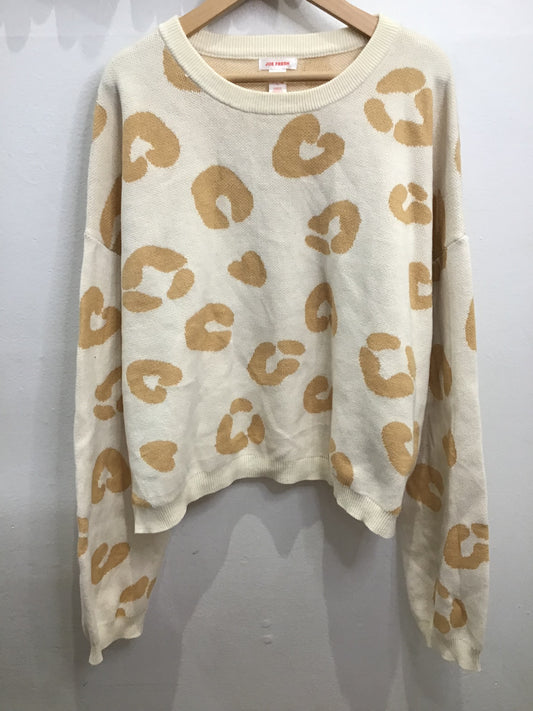 Abstract animal print sweater 14y