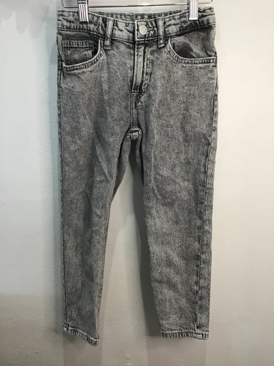 Jeans black acidewash 5-6y