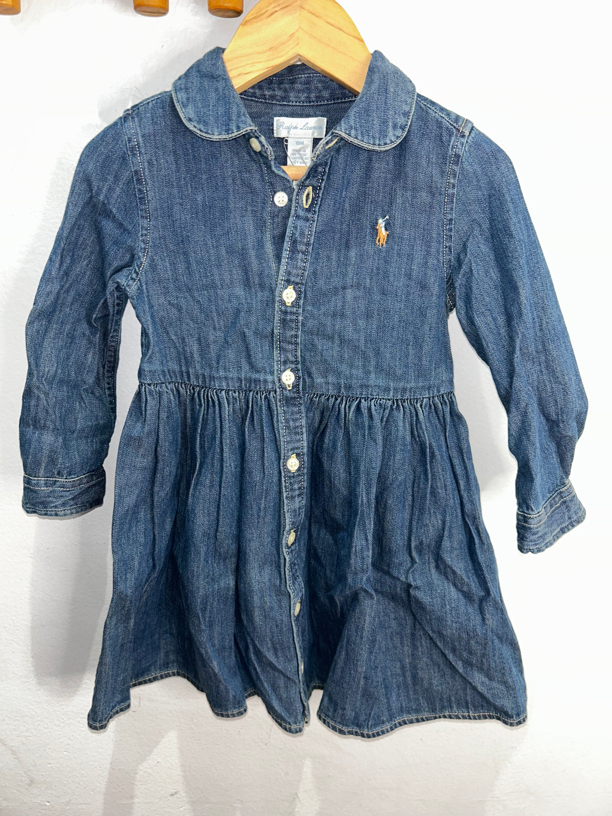Denim shirt dress 18m