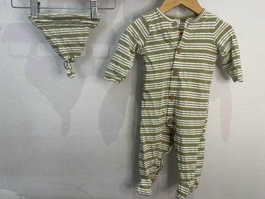 Green stripe sleeper 3-6m