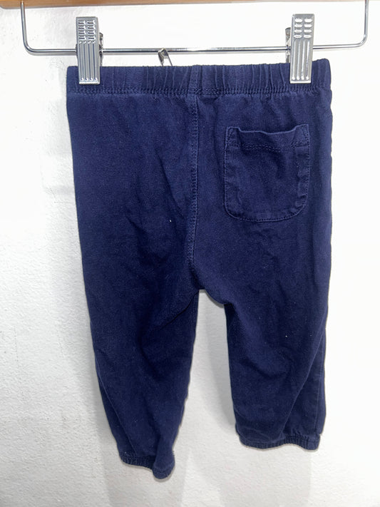 Navy cotton pants 12-18m B