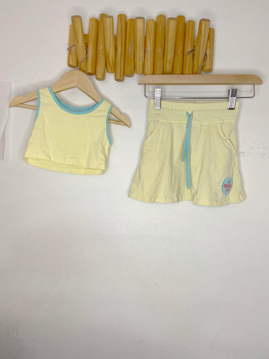 Fia Maria yellow tennis set 3-4y