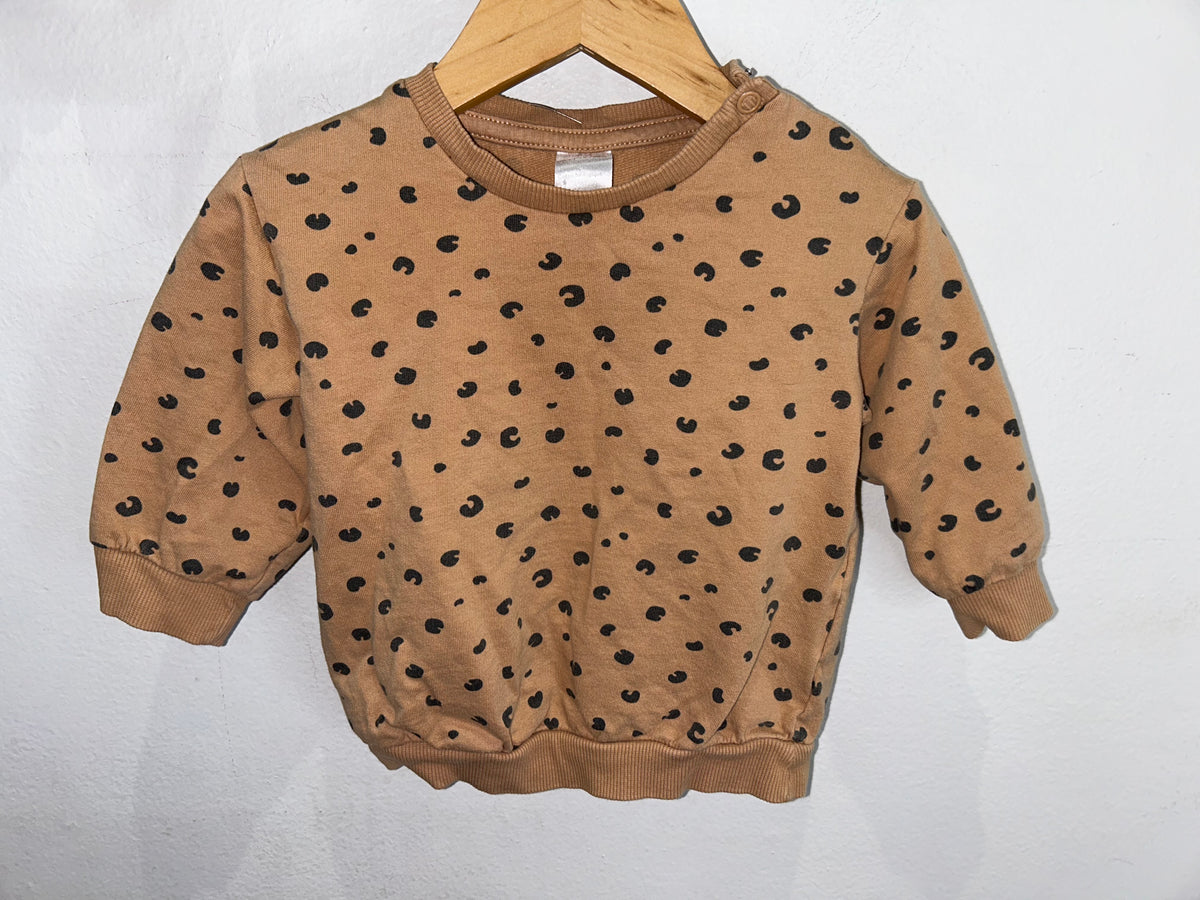 Leopard pullover 6-9m