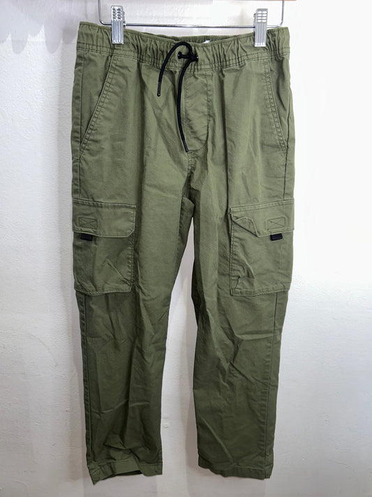Olive tech taper pants 10-12y
