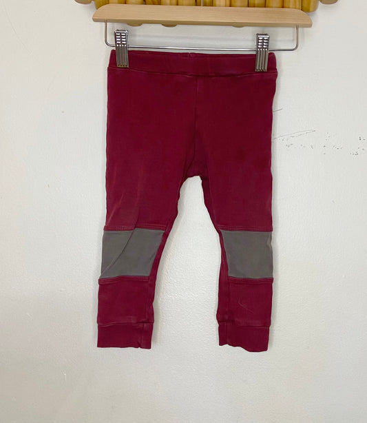 Minimioche maroon cozy pants 12-18m*