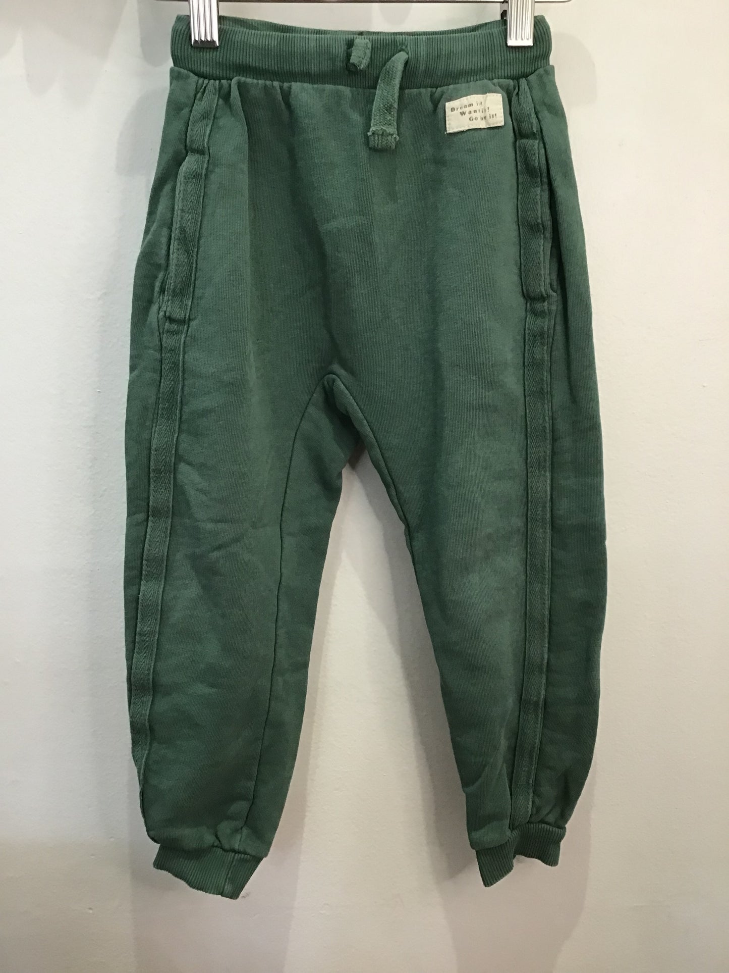 Joggers dark green 4-5y