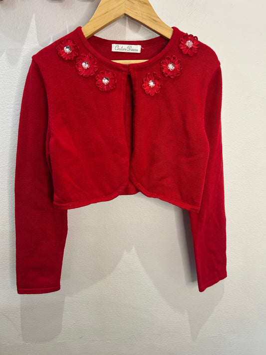 Red shrug 6y