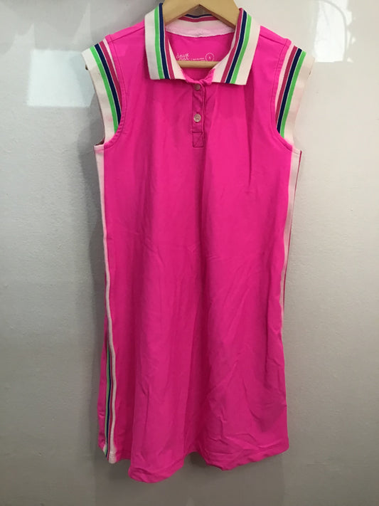 Hot pink swim-friendly dress 6y