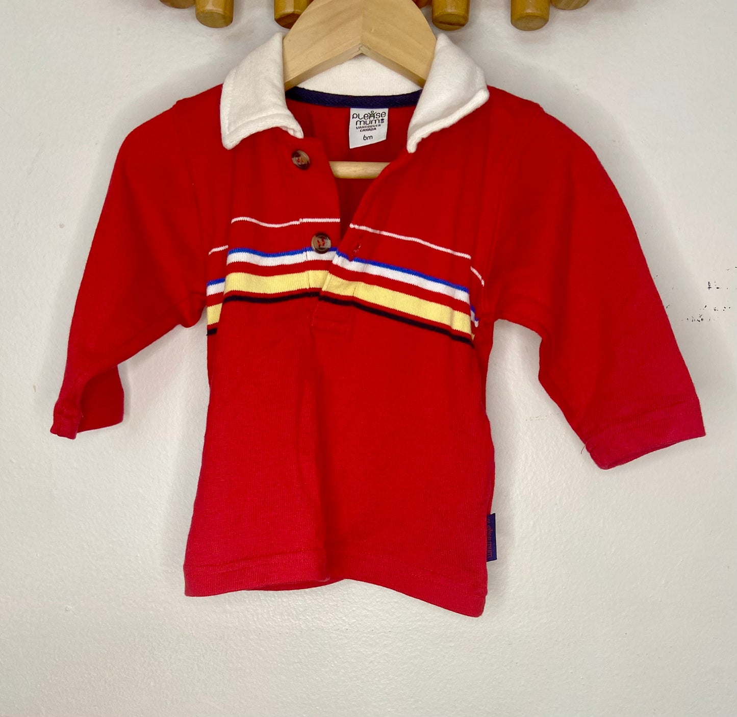 Vintage please mum rugby tee 6m