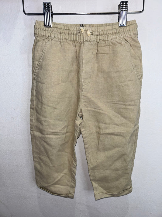 Beige linen pants 18-24m
