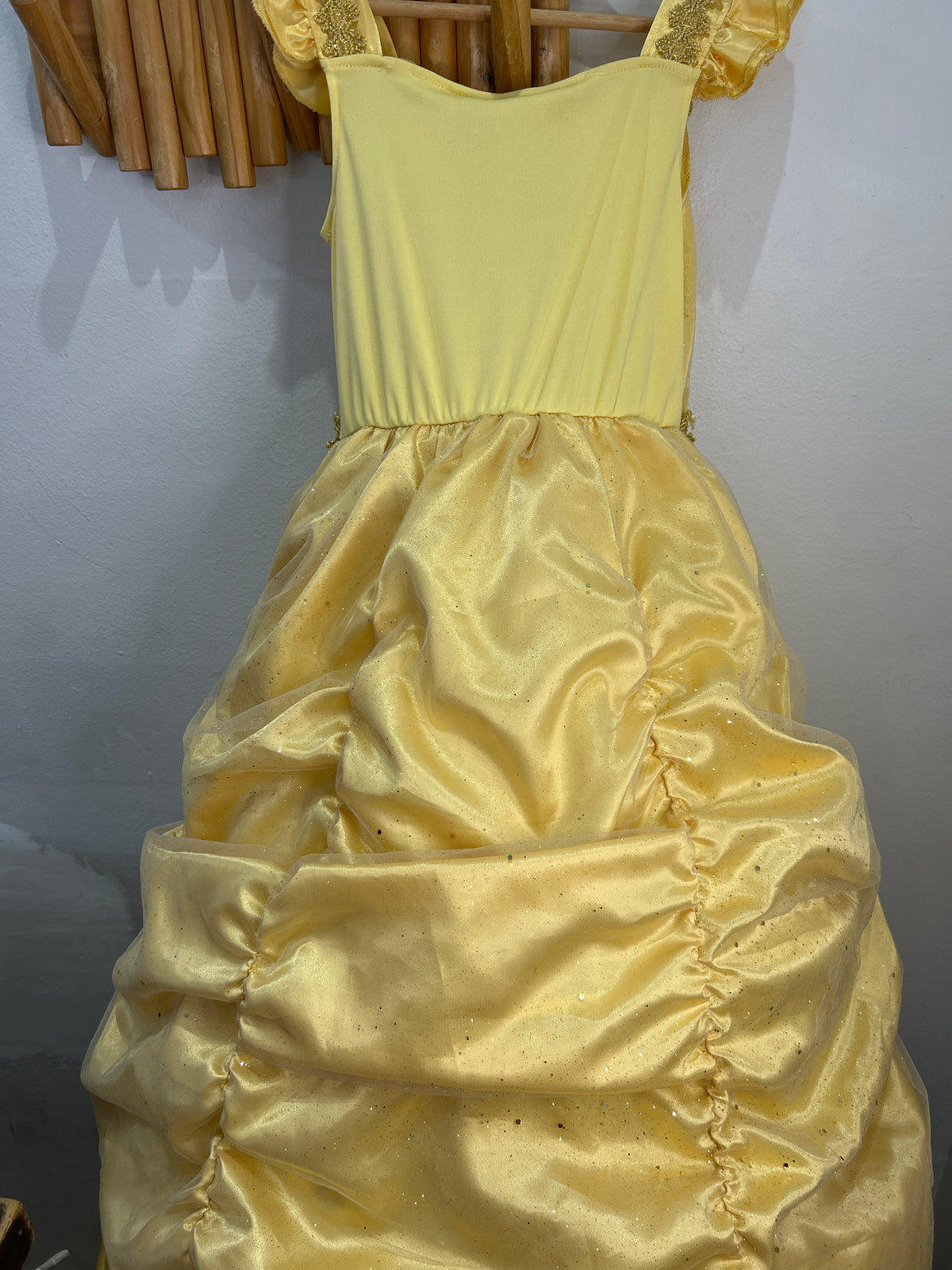 Belle dress with hoop skirt 7-8y