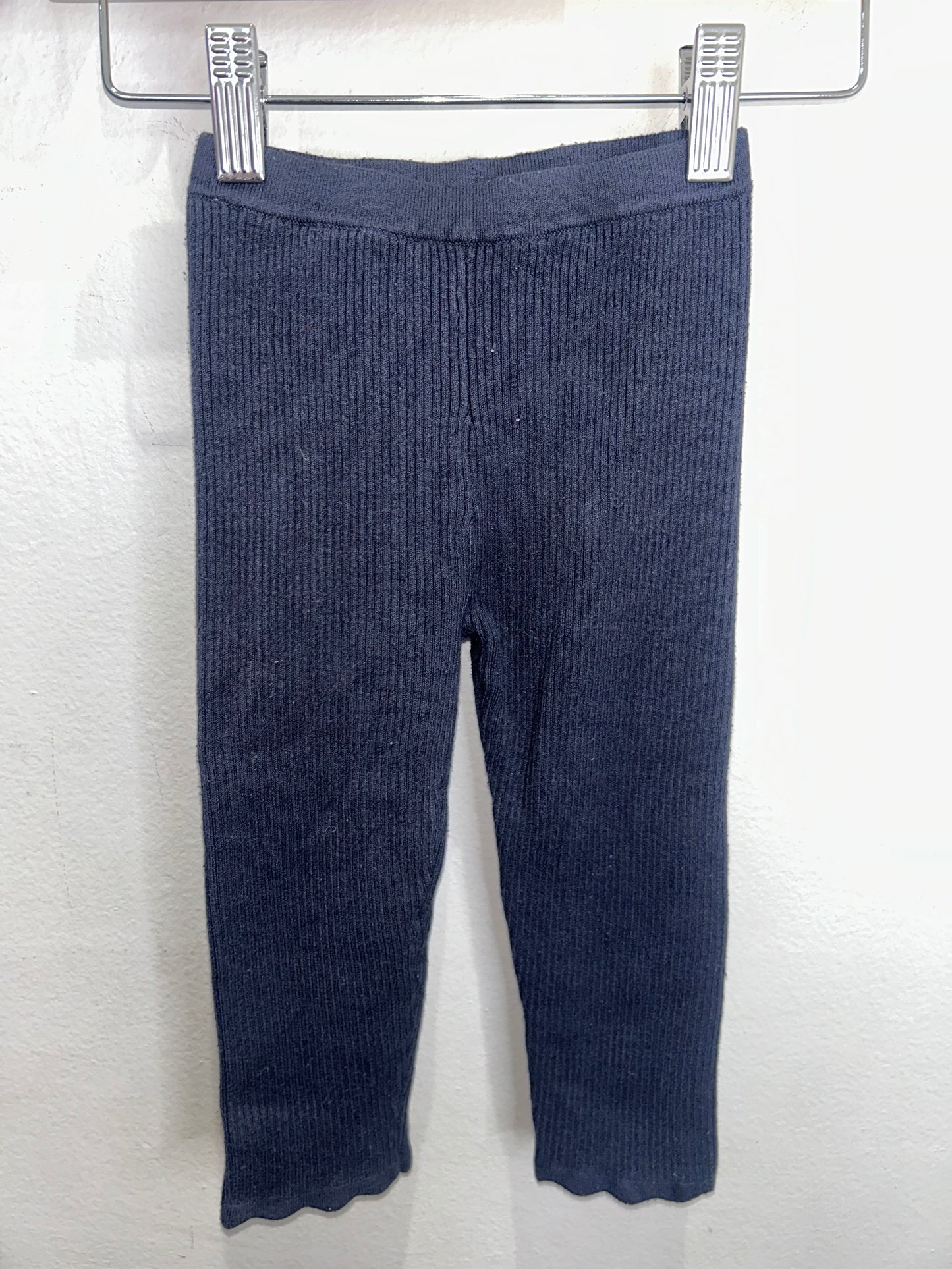 Rylee and Cru navy ribbed leggings 18-24m