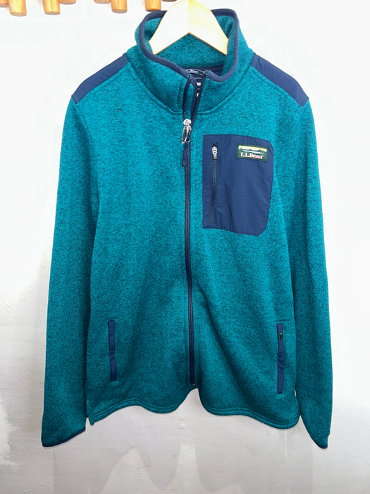 LL Bean teal fleece - adult M