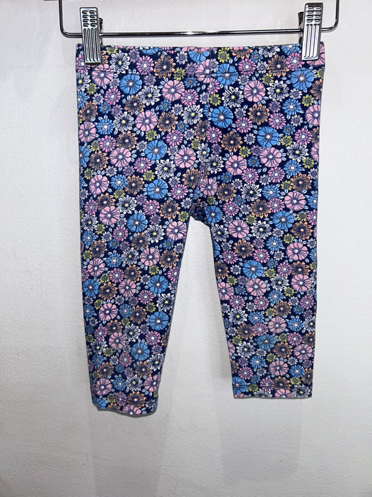 Flowers crop leggings 2-3y