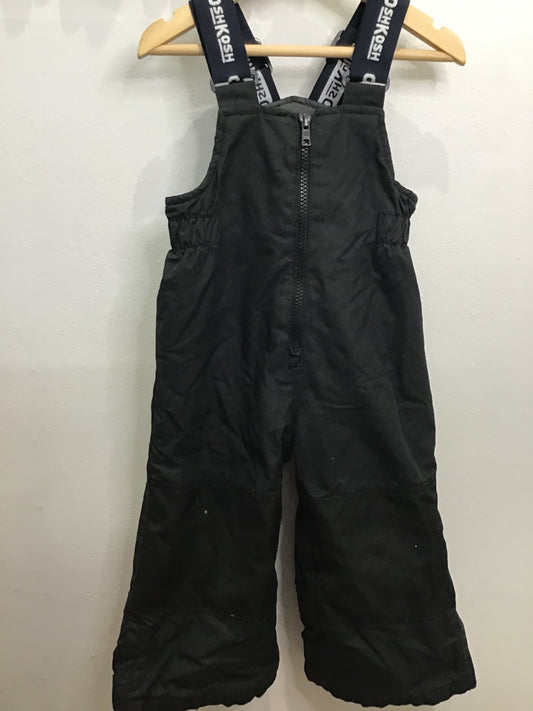 Black bib snowpants 2y