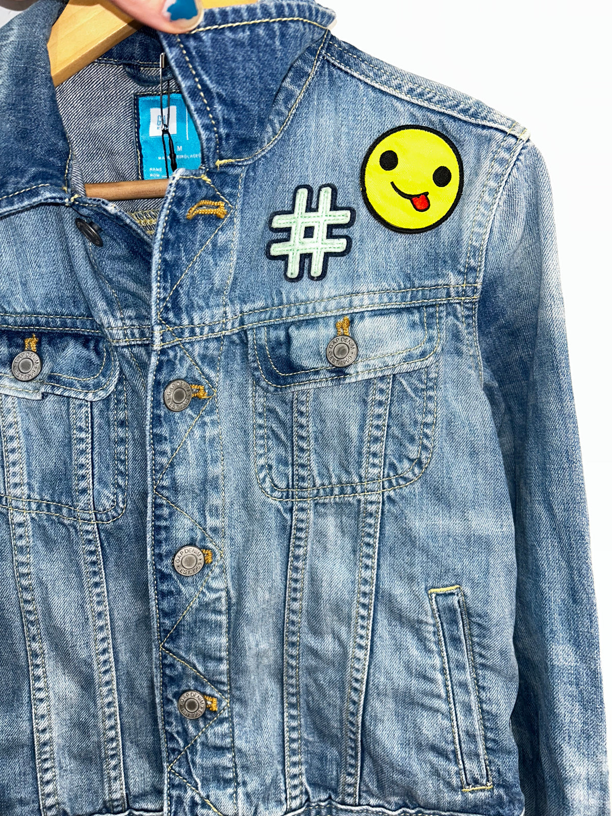 Jean Jacket with patches 8-9y