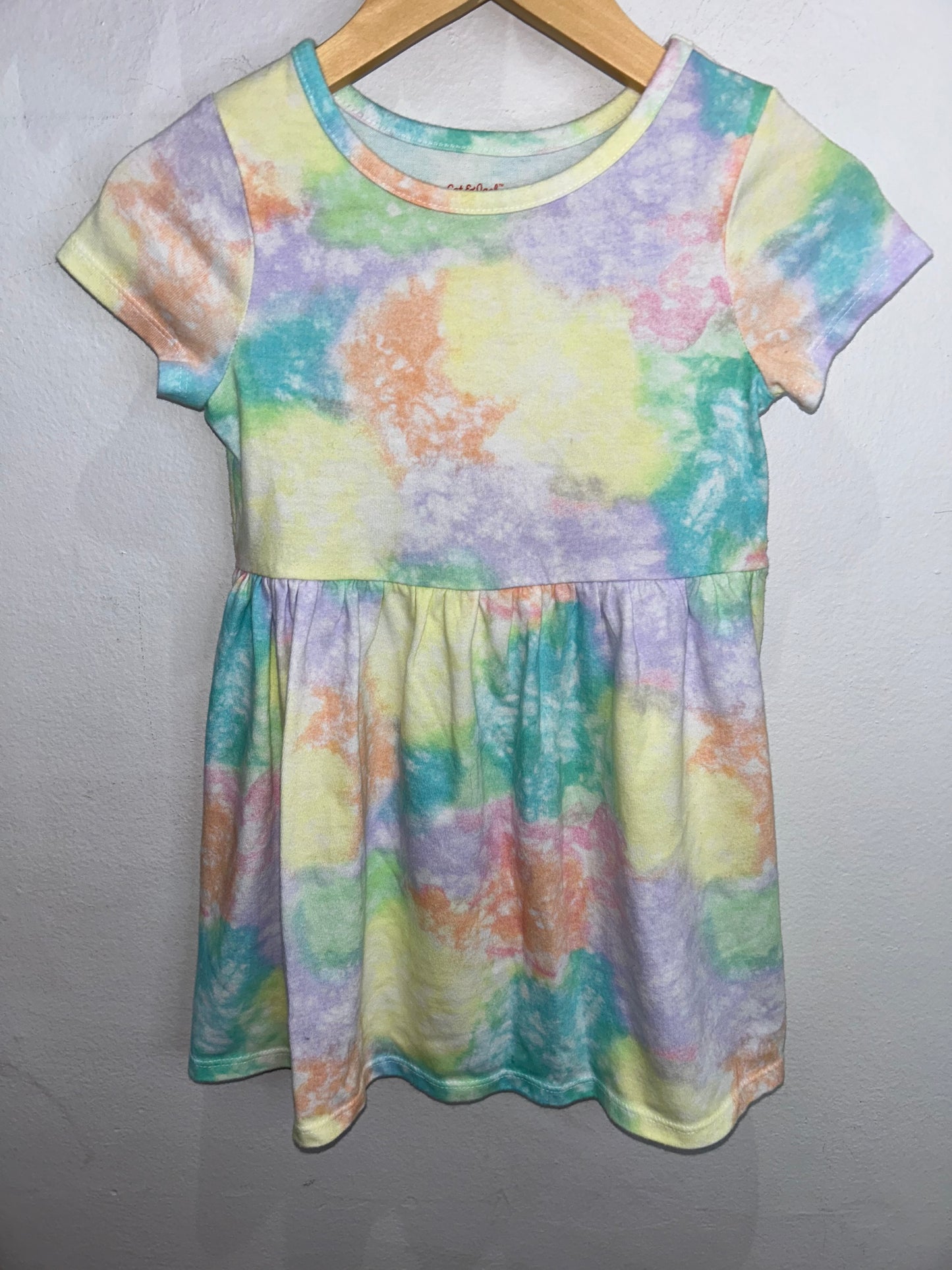 Pastel tie dye dress 4y